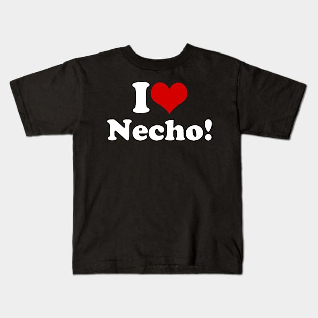 I Heart Necho Kids T-Shirt by hadij1264